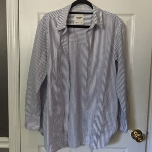 NEW Abercrombie and Fitch button down linen shirt